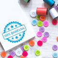Stempel z napisem 100% BAWEŁNA - SweetPrint.pl