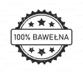 Stempel z napisem 100% BAWEŁNA - SweetPrint.pl