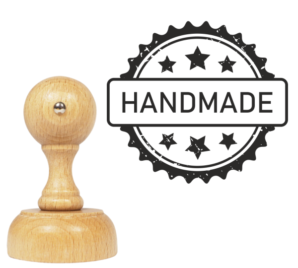 Stempel z napisem HANDMADE - SweetPrint.pl