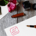 Stempel  pieczątka z napisem LOVE - SweetPrint.pl