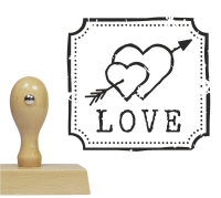 Stempel / pieczątka LOVE