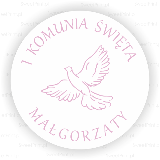 personalizowane naklejki na pierwszą komunię
