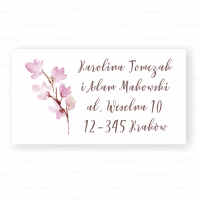 Naklejki adresowe BLOSSOM ROMANCE