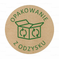 Naklejki informacyjne na opakowania z odzysku - SweetPrint.pl