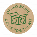 Naklejki informacyjne na opakowania użyte powtórnie - SweetPrint.pl