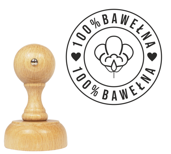 stempel pieczątka 100% bawełna - SweetPrint.pl