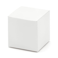 Pudełko fasonowe BIAŁE  6,5x6,5x5 cm