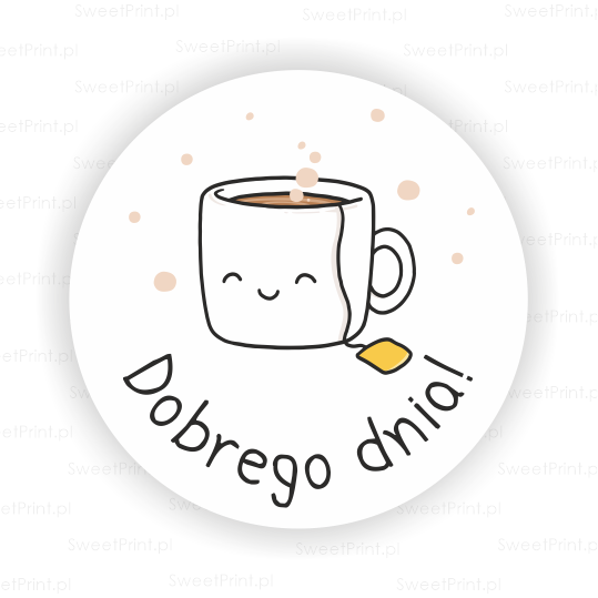 Naklejki z napisem DOBREGO DNIA!