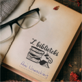 Stempel exlibris BIBLIOTEKA – przykład użycia w książce