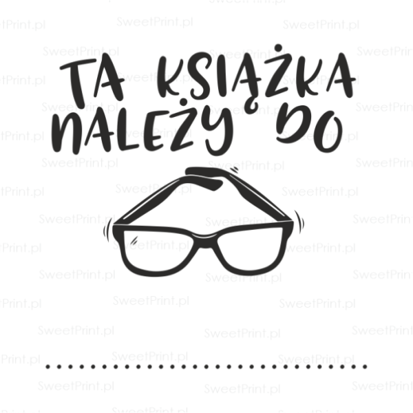 stempel ex libris / pieczątka ex libris - SweetPrint.pl