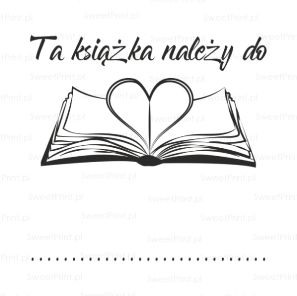stempel ex libris / pieczątka ex libris - SweetPrint.pl