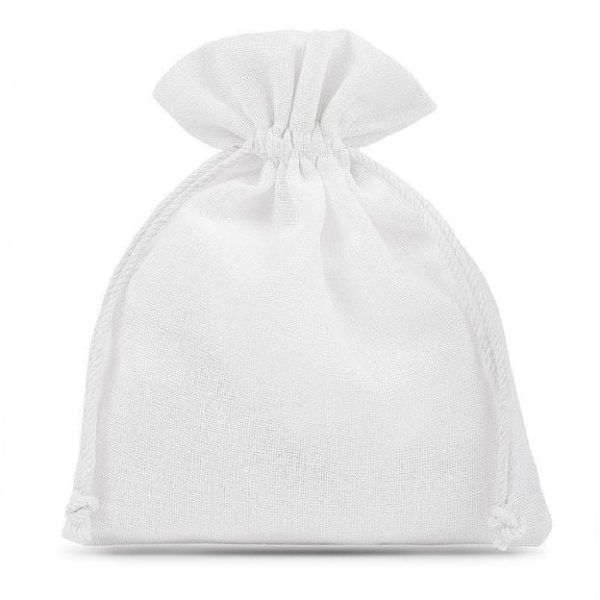 Biały woreczek bawełniany  - SweetPrint.pl