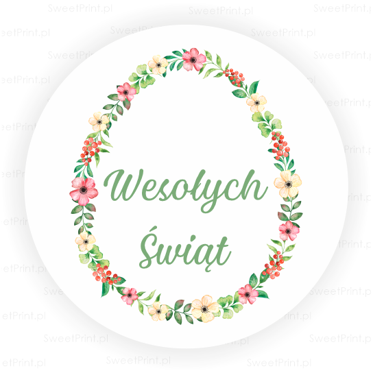 naklejki  z napisem Wesołych Świąt - SweetPrint.pl