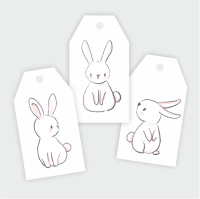 Etykietki do wydruku KRÓLICZKI