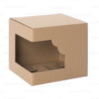 Pudełko fasonowe 12x9x12 cm NA ŚWIECĘ / KUBEK