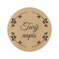 personalizowane naklejki kraft - SweetPrint.pl