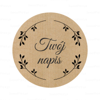 Naklejki z papieru kraft  EKO WIANEK 