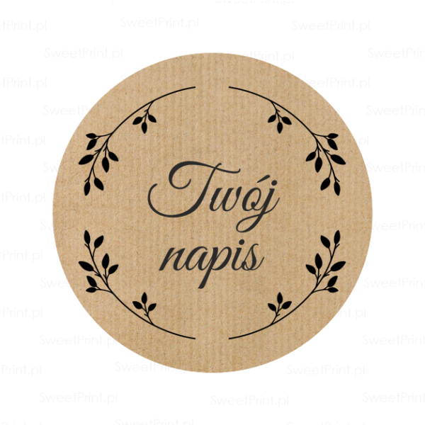 personalizowane naklejki kraft - SweetPrint.pl