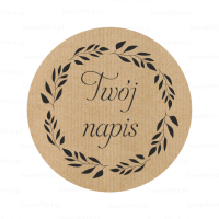 Naklejki z papieru kraft  EKO WIANEK