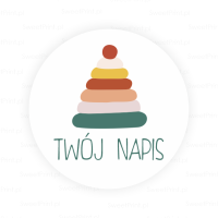 Personalizowane naklejki dla dzieci - BOHO PIRAMIDKA