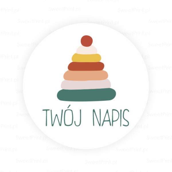 Personalizowane naklejki BOHO urodzinowe / na baby shower - SweetPrint.pl