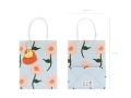 Torebka na prezenty z nadrukiem w kwiatki - SweetPrint.pl