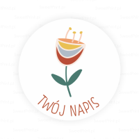 Personalizowane naklejki dla dzieci - BOHO KWIATEK