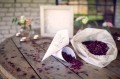 Białe papierowe rożki na konfetti - SweetPrint.pl
