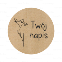 Naklejki z papieru kraft  LILIA