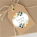 Personalizowane naklejki z kwiatowym motywem - naklejki ślubne -  SweetPrint.pl