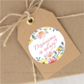 Personalizowane naklejki z kwiatowym motywem - naklejki ślubne -  SweetPrint.pl