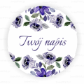 Personalizowane naklejki z kwiatowym motywem - naklejki ślubne -  SweetPrint.pl