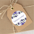 Personalizowane naklejki z kwiatowym motywem - naklejki ślubne -  SweetPrint.pl