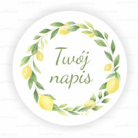 Personalizowane naklejki CYTRYNA