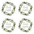 Personalizowane naklejki z motywem oliwek - SweetPrint.pl