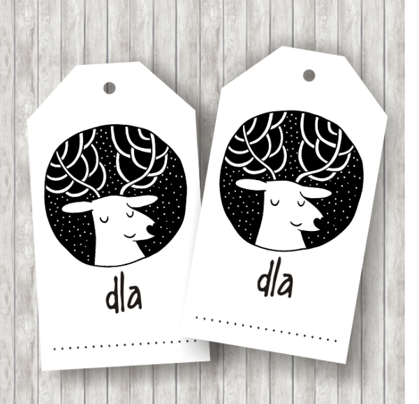 Etykiety na prezenty świąteczne do wydruku