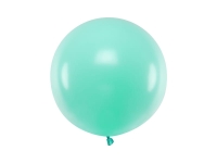 Balon okrągły 60 cm, pastelowy miętowy