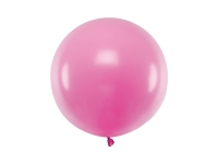 Balon okrągły 60 cm, pastelowy różowy