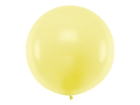 Balon okrągły 1m, pastelowy jasny żółty