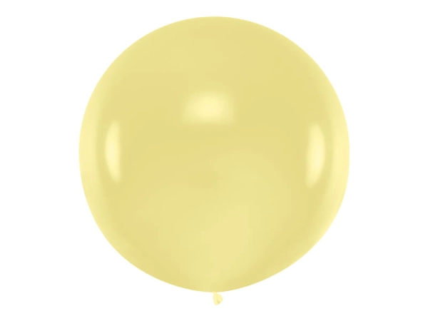 Okrągły balon, kremowy, 1m- SweetPrint.pl