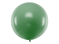 Balon okrągły 1m, pastelowy ciemny zielony