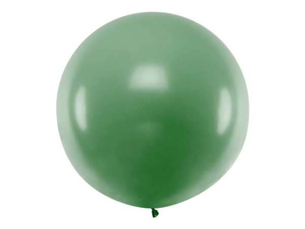 Okrągły balon, ciemny zielony, 1m- SweetPrint.pl