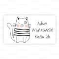 Naklejki z kotem - na książki i zeszyty- SweetPrint.pl