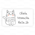 Naklejki   z kotem - na książki i zeszyty- SweetPrint.pl