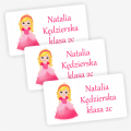 Naklejki z księżniczką - na książki i zeszyty- SweetPrint.pl