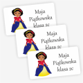 Naklejki z księżniczką - na książki i zeszyty- SweetPrint.pl