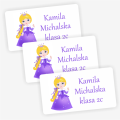 Naklejki z księżniczką - na książki i zeszyty- SweetPrint.pl