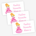 Naklejki z księżniczką - na książki i zeszyty- SweetPrint.pl
