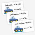 Naklejki z samochodem - na książki i zeszyty- SweetPrint.pl