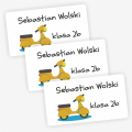 Naklejki z skuterem- na książki i zeszyty- SweetPrint.pl